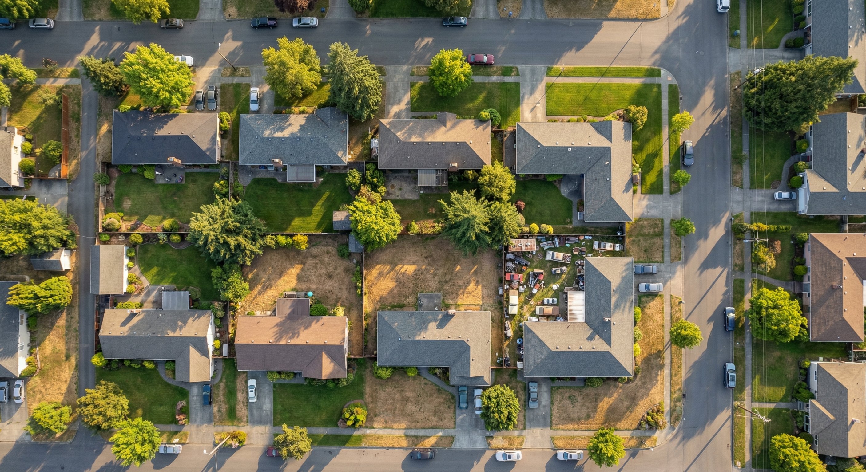 A photorealistic aerial drone photograph from 400