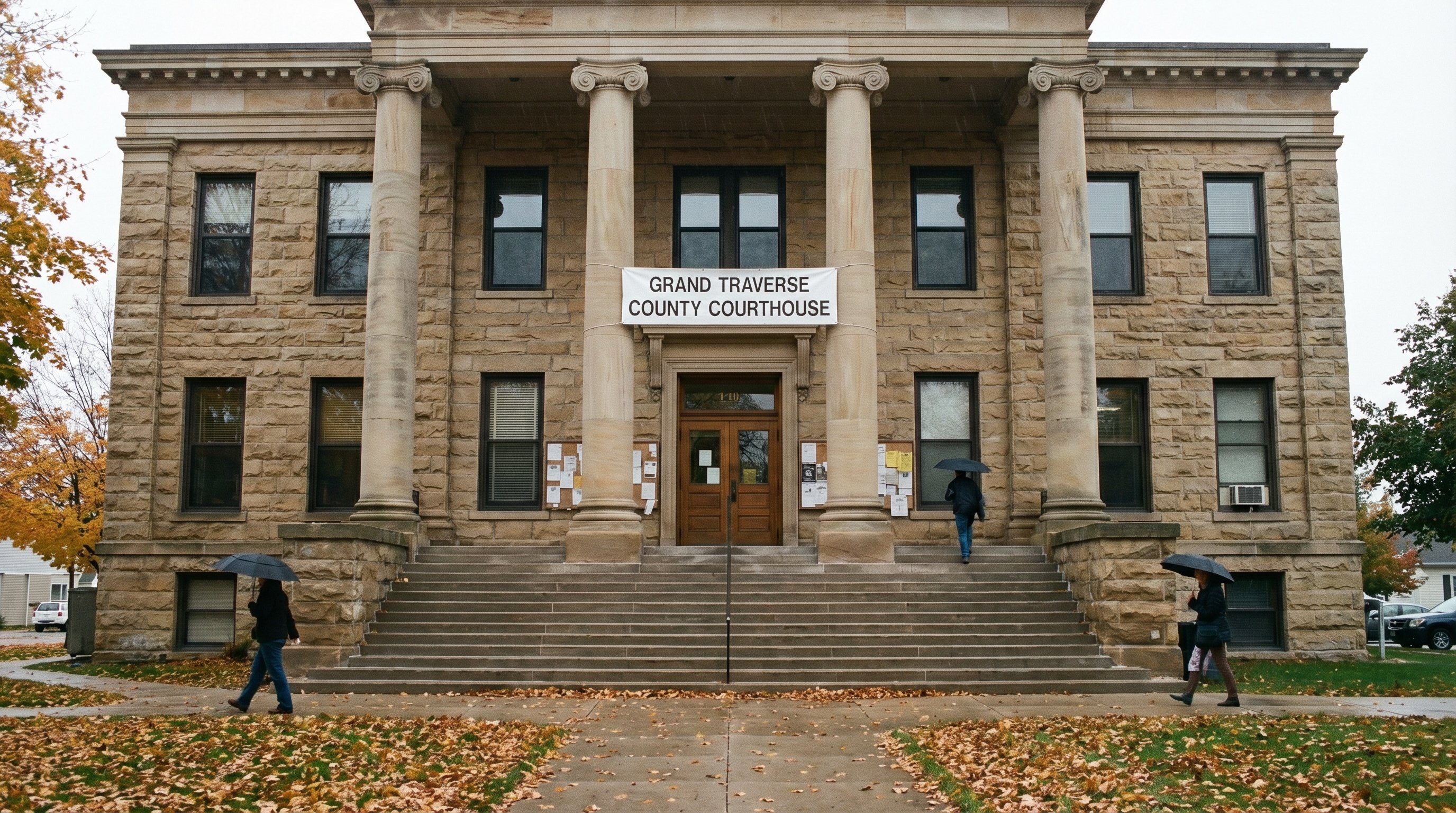 County courthouse exterior in Michigan