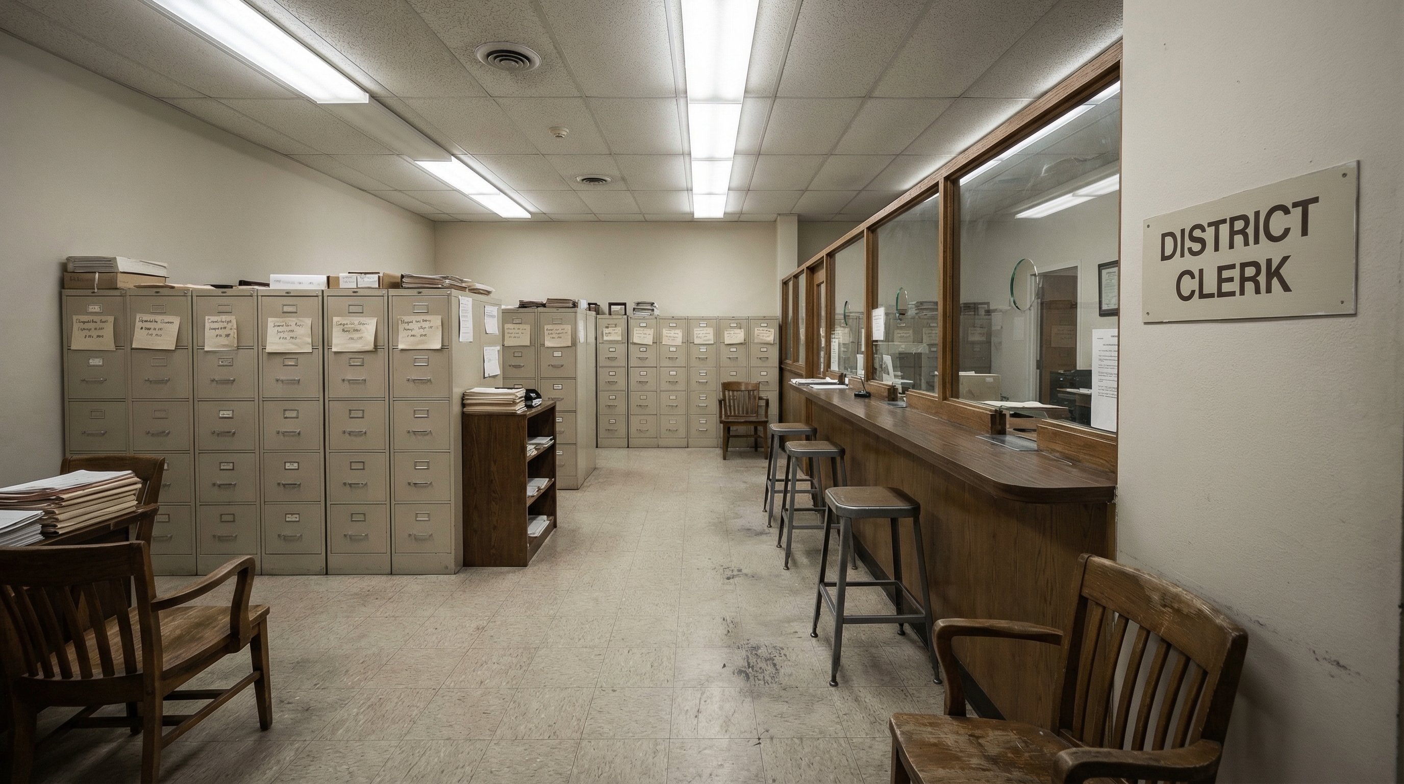 Texas district courthouse records — public filing search for divorce leads