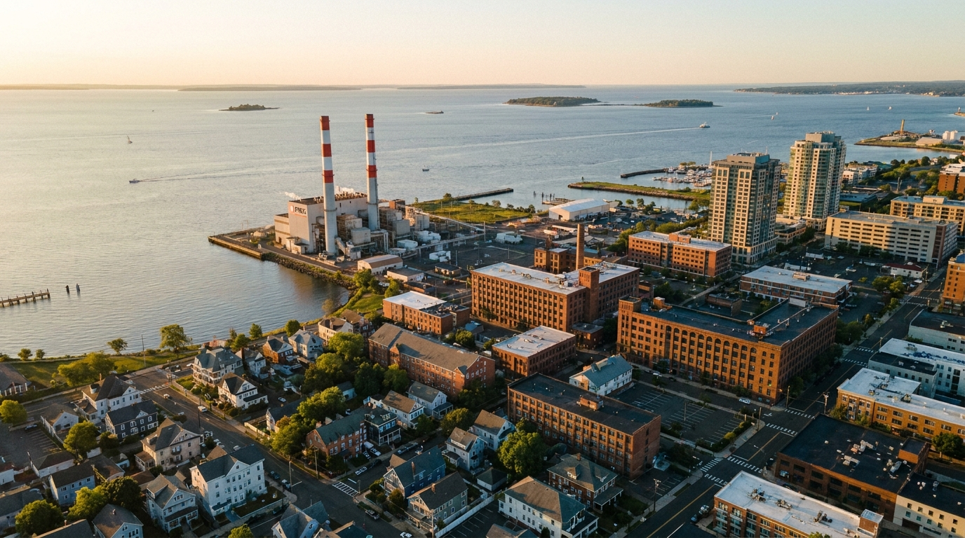 Connecticut bridgeport aerial