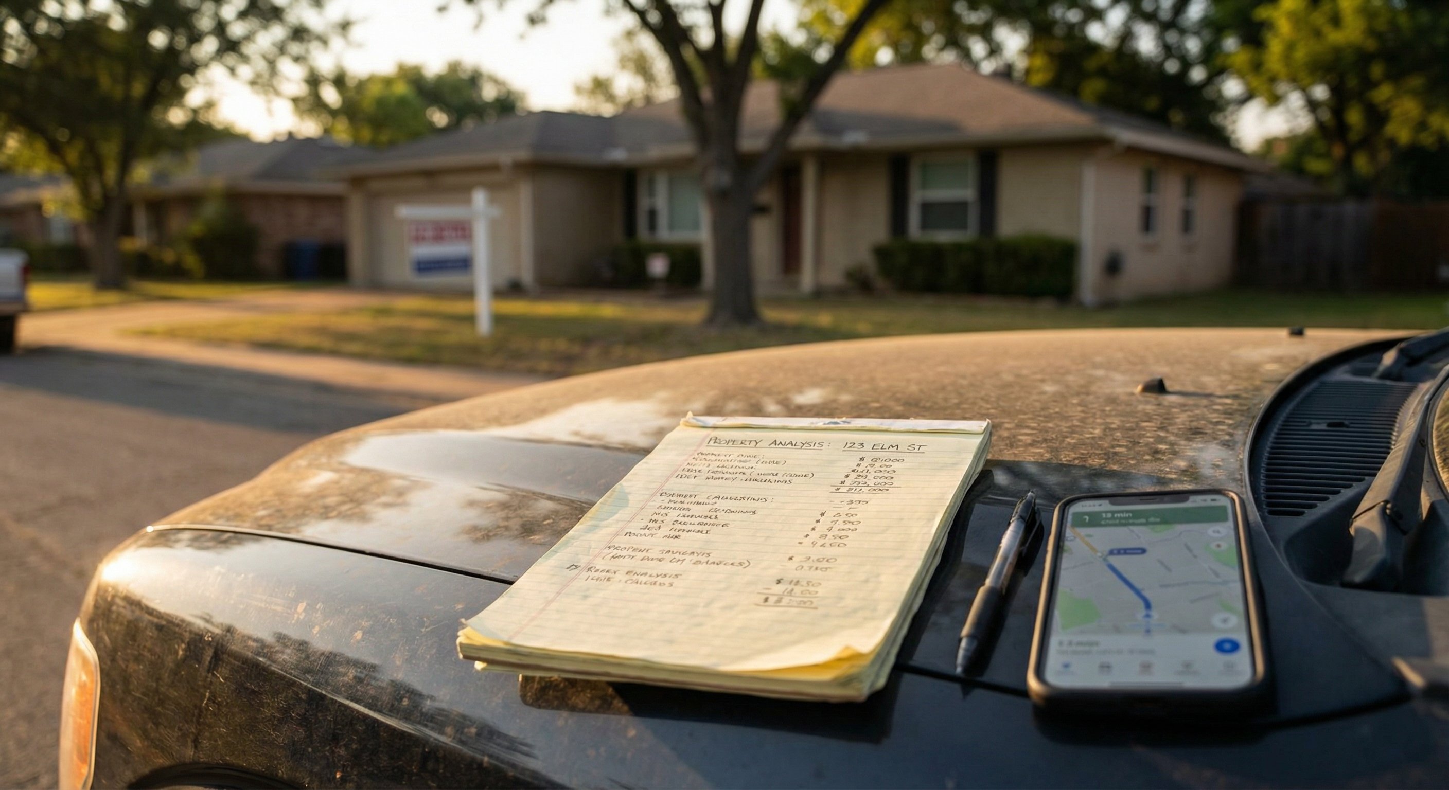 County assessor records document on desk showing property data and tax history