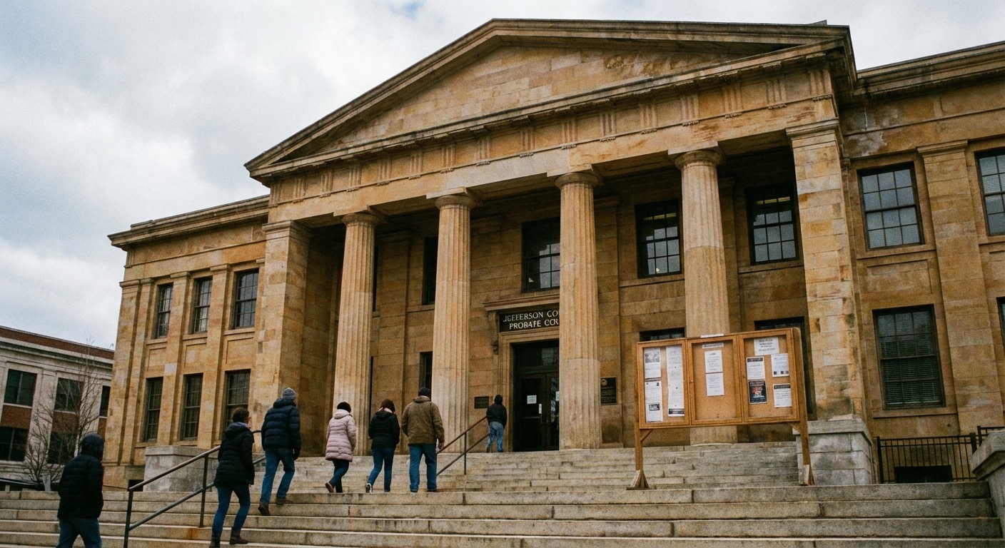 Birmingham Alabama Jefferson County Courthouse classical limestone exterior