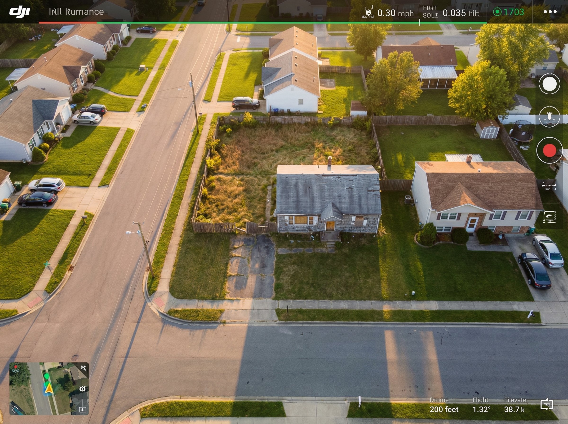 A vacant suburban home with a faded exterior and overgrown yard — a property that may be in the pre-foreclosure window