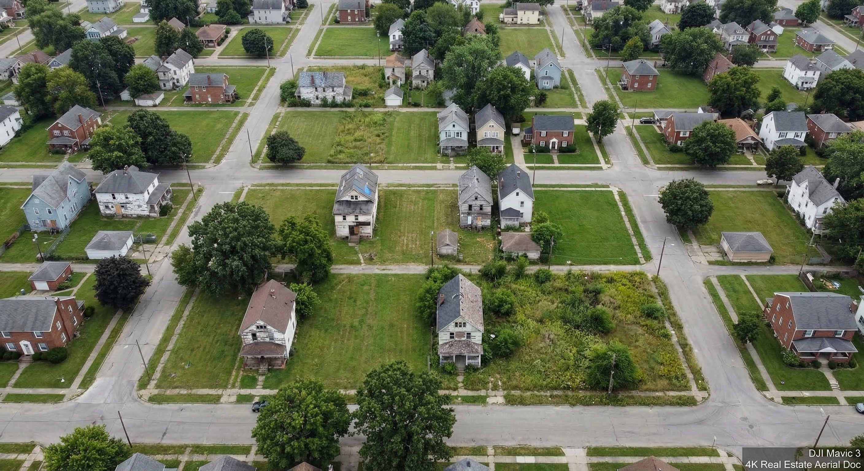 Ohio county map showing vacant property concentration across Rust Belt metros and rural counties
